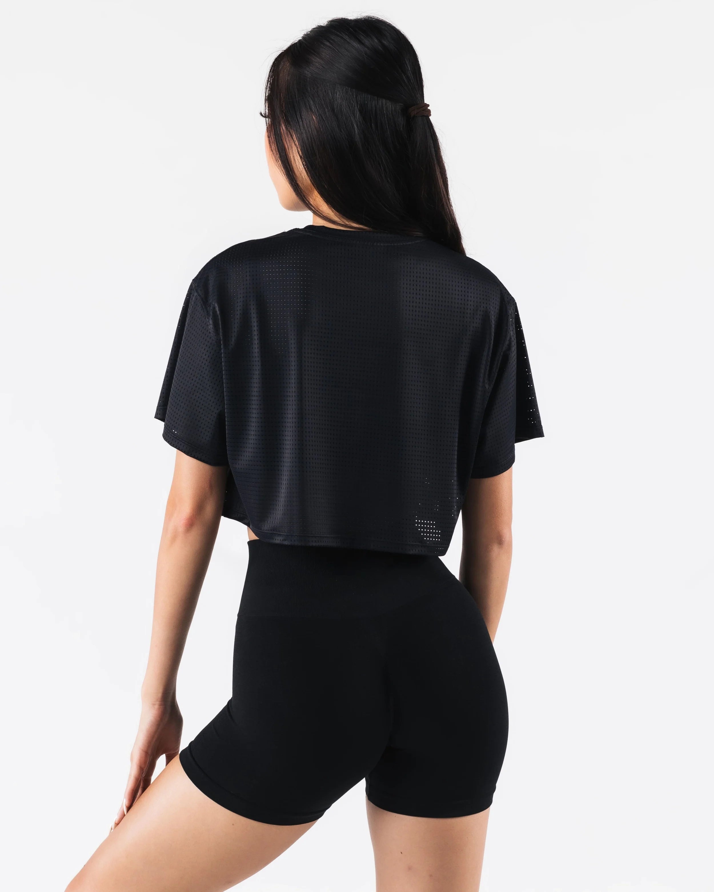 Margo Mesh Crop Tee