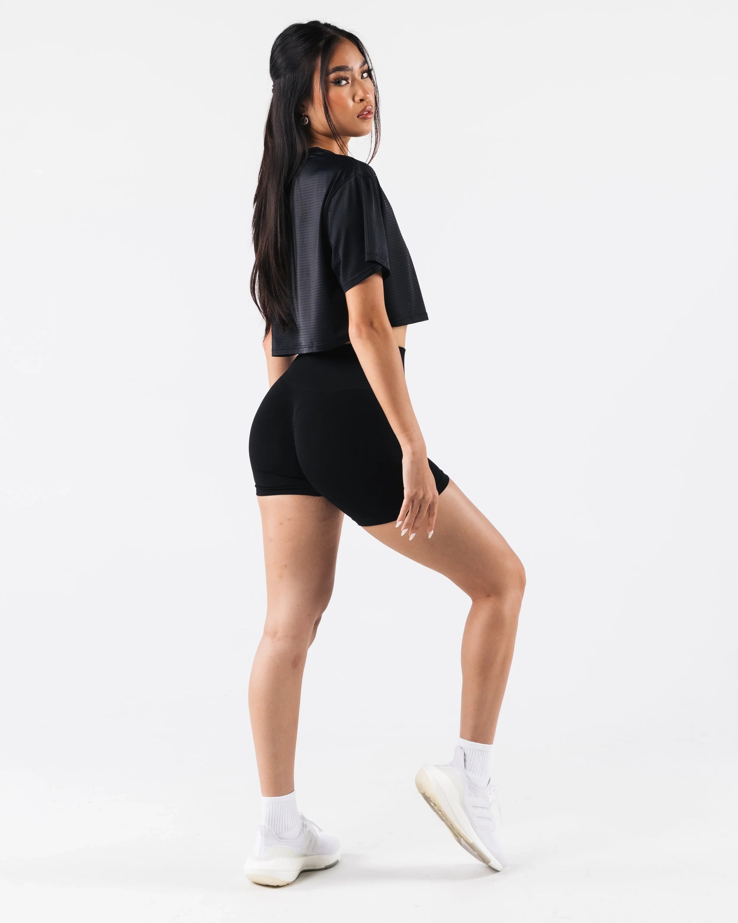 Margo Mesh Crop Tee