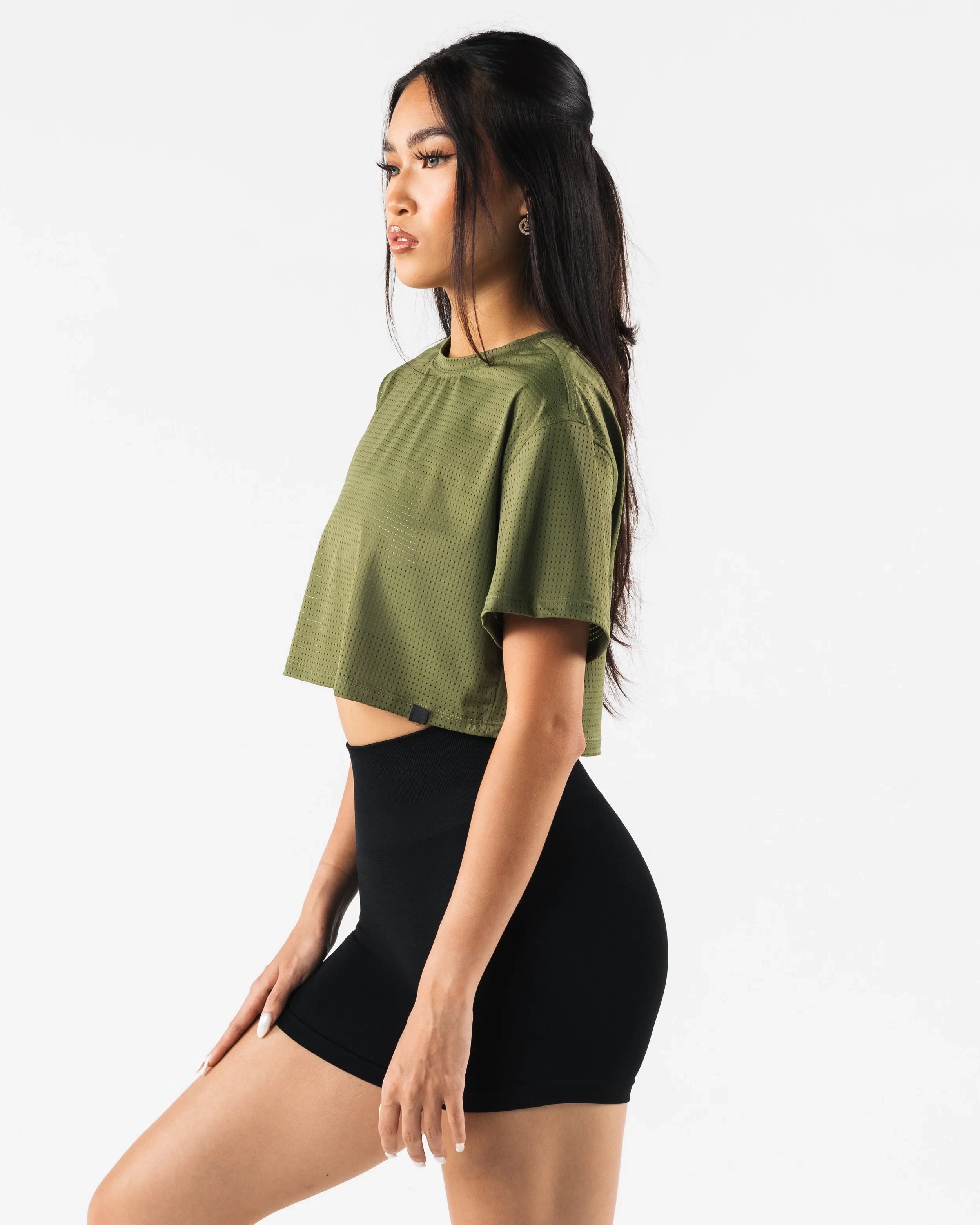Margo Mesh Crop Tee