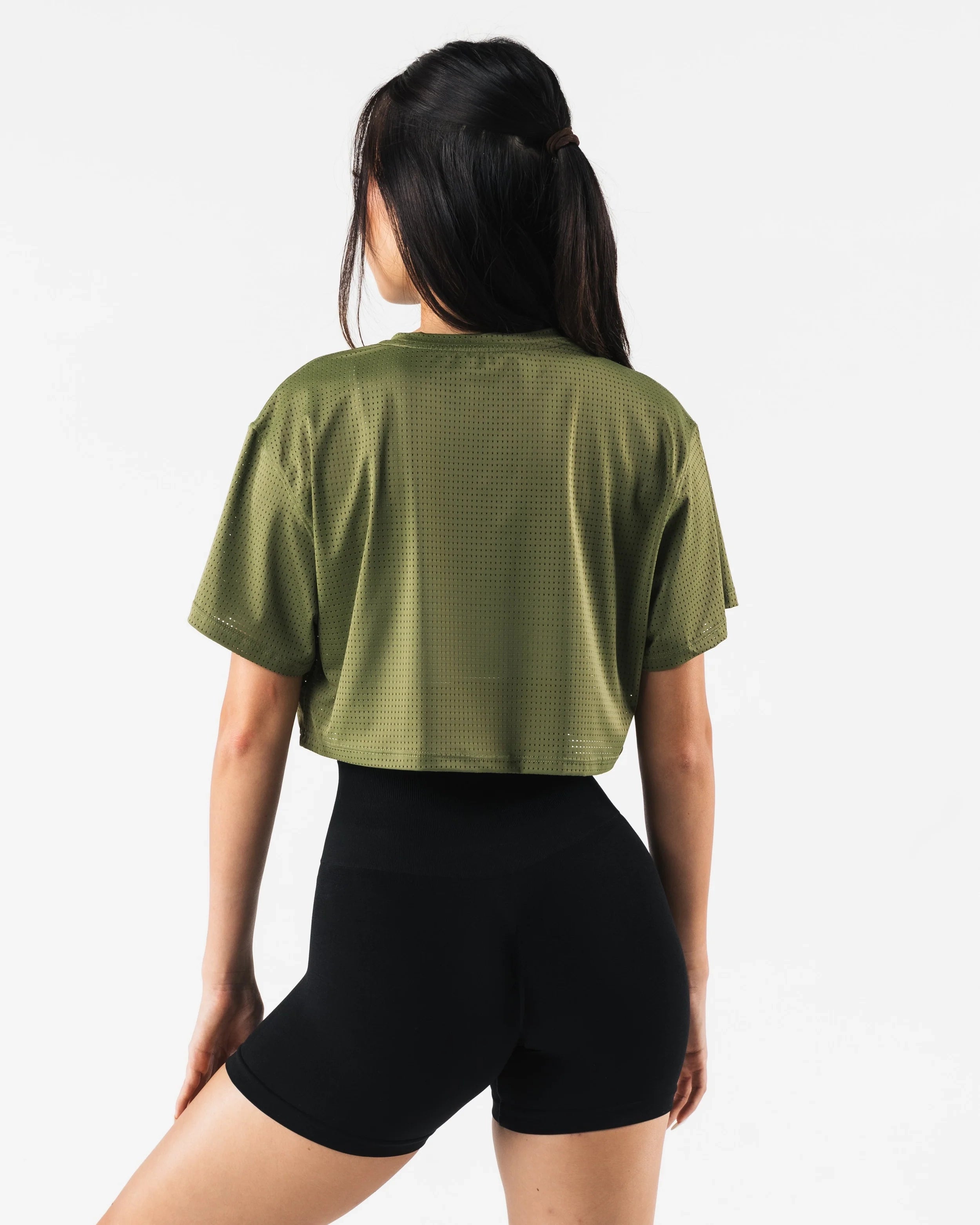 Margo Mesh Crop Tee