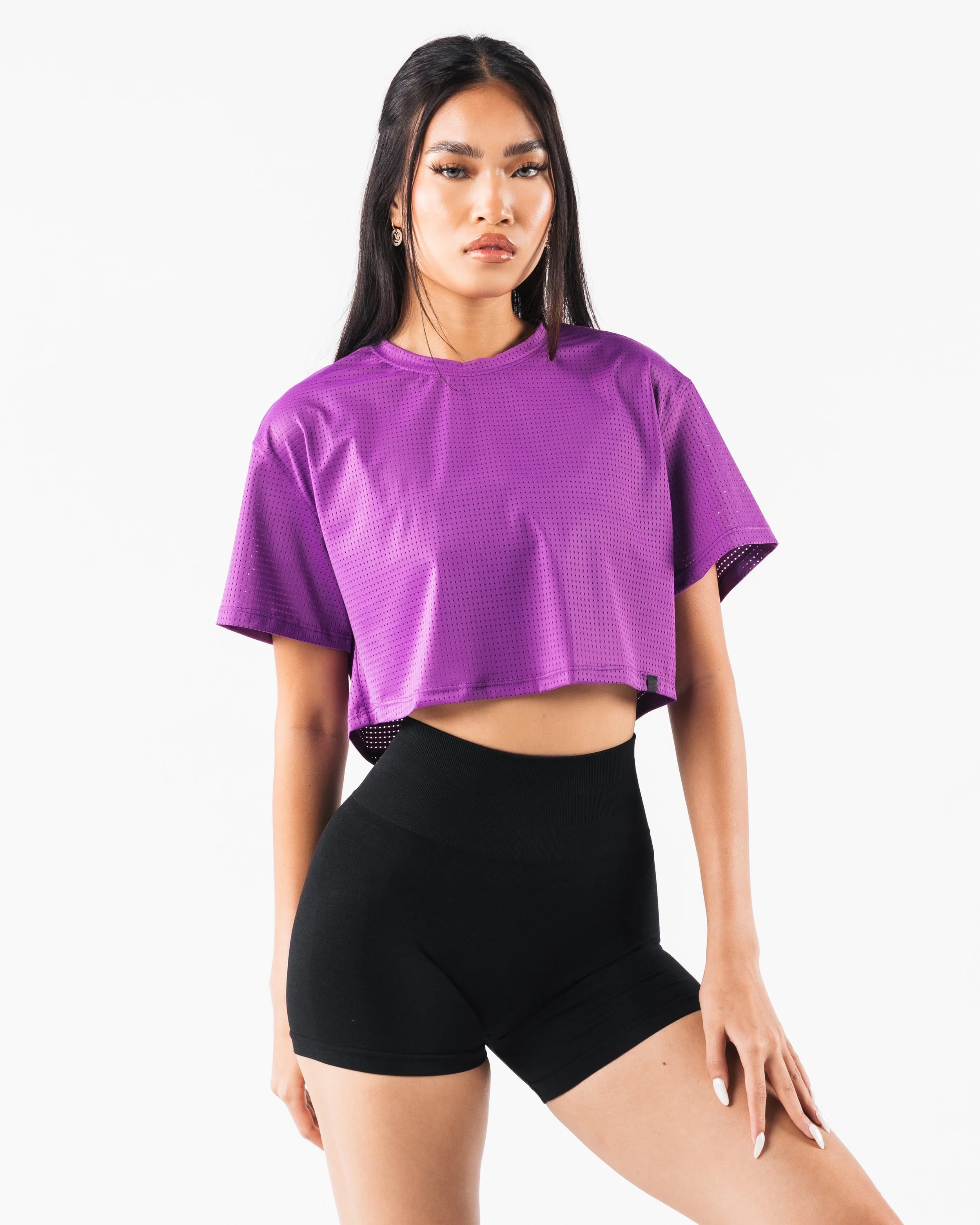 Margo Mesh Crop Tee