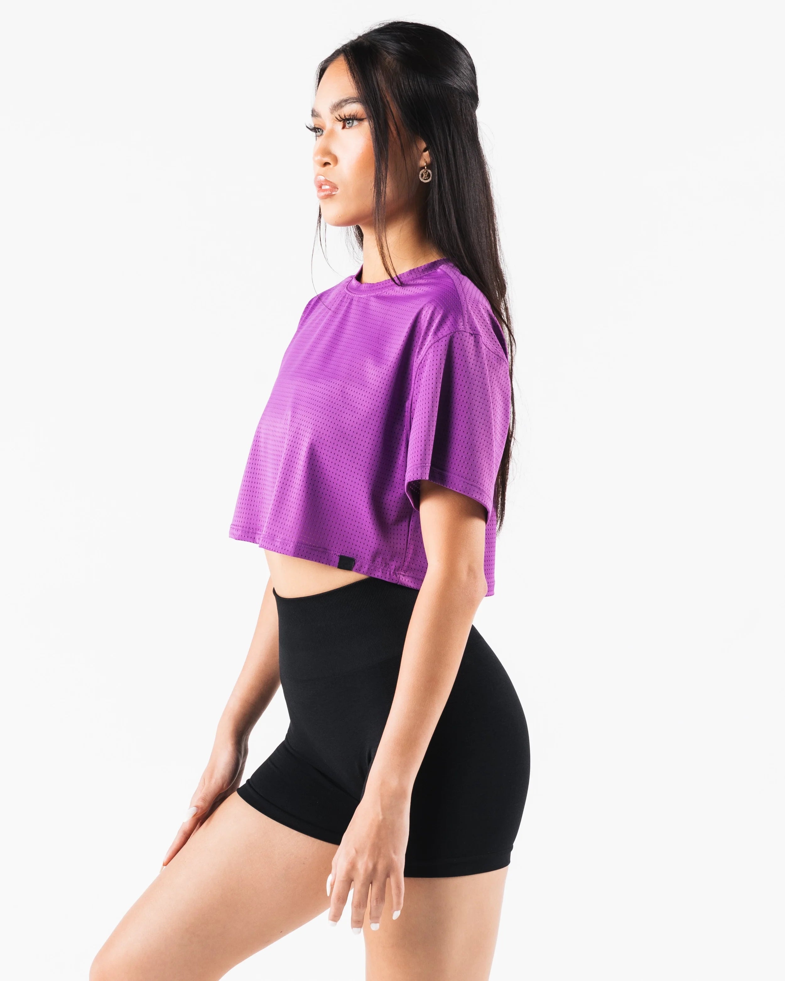 Margo Mesh Crop Tee