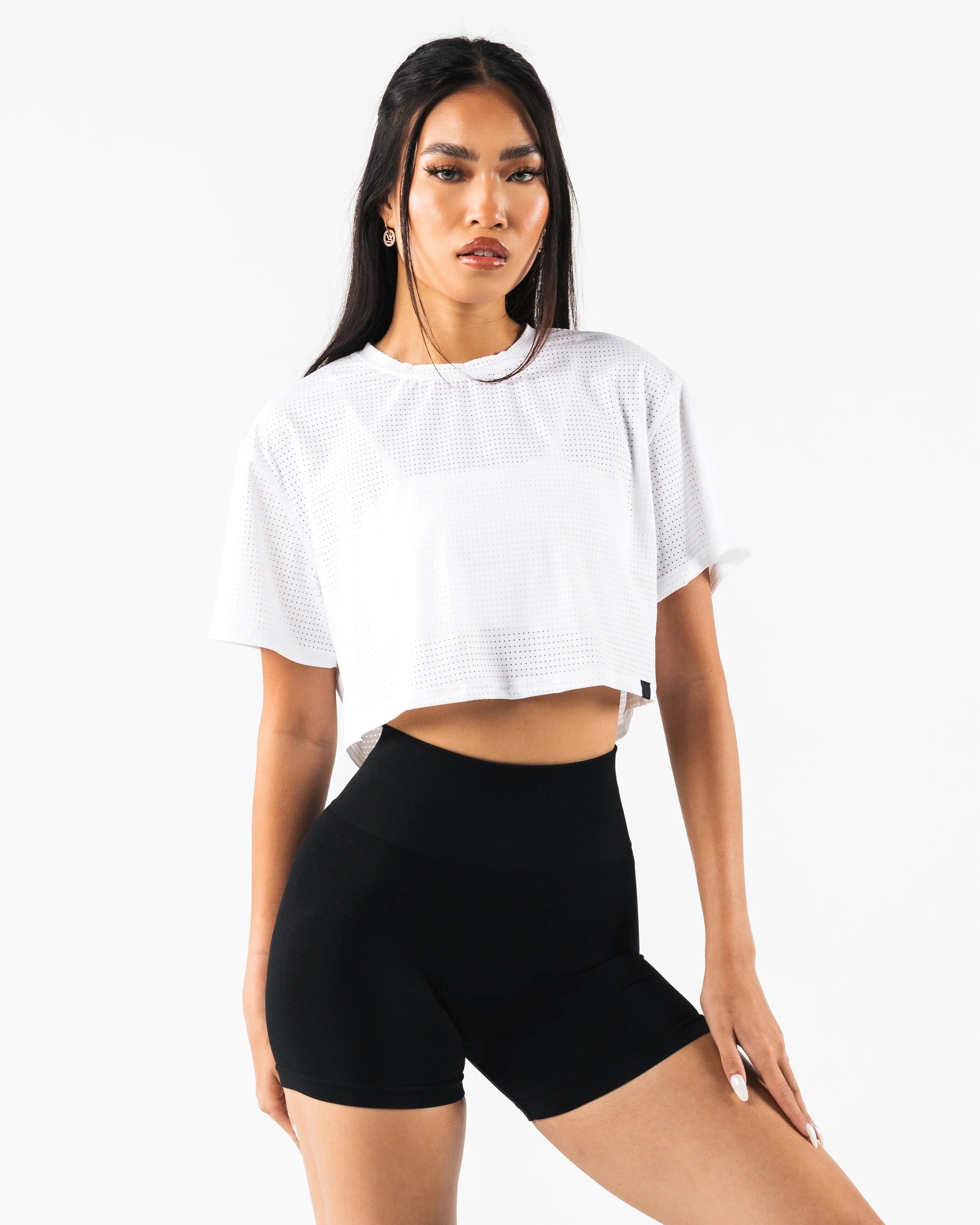 Margo Mesh Crop Tee
