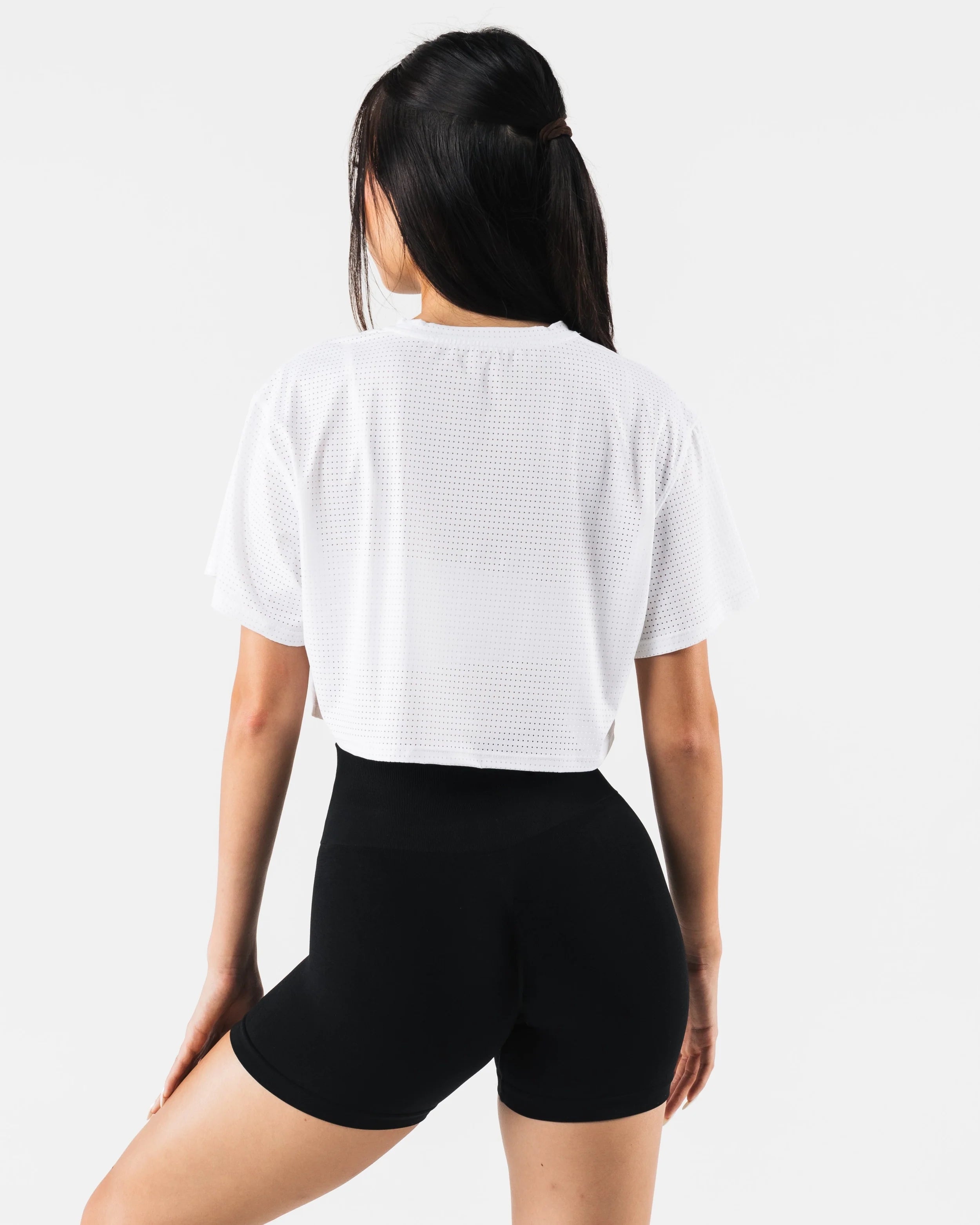 Margo Mesh Crop Tee