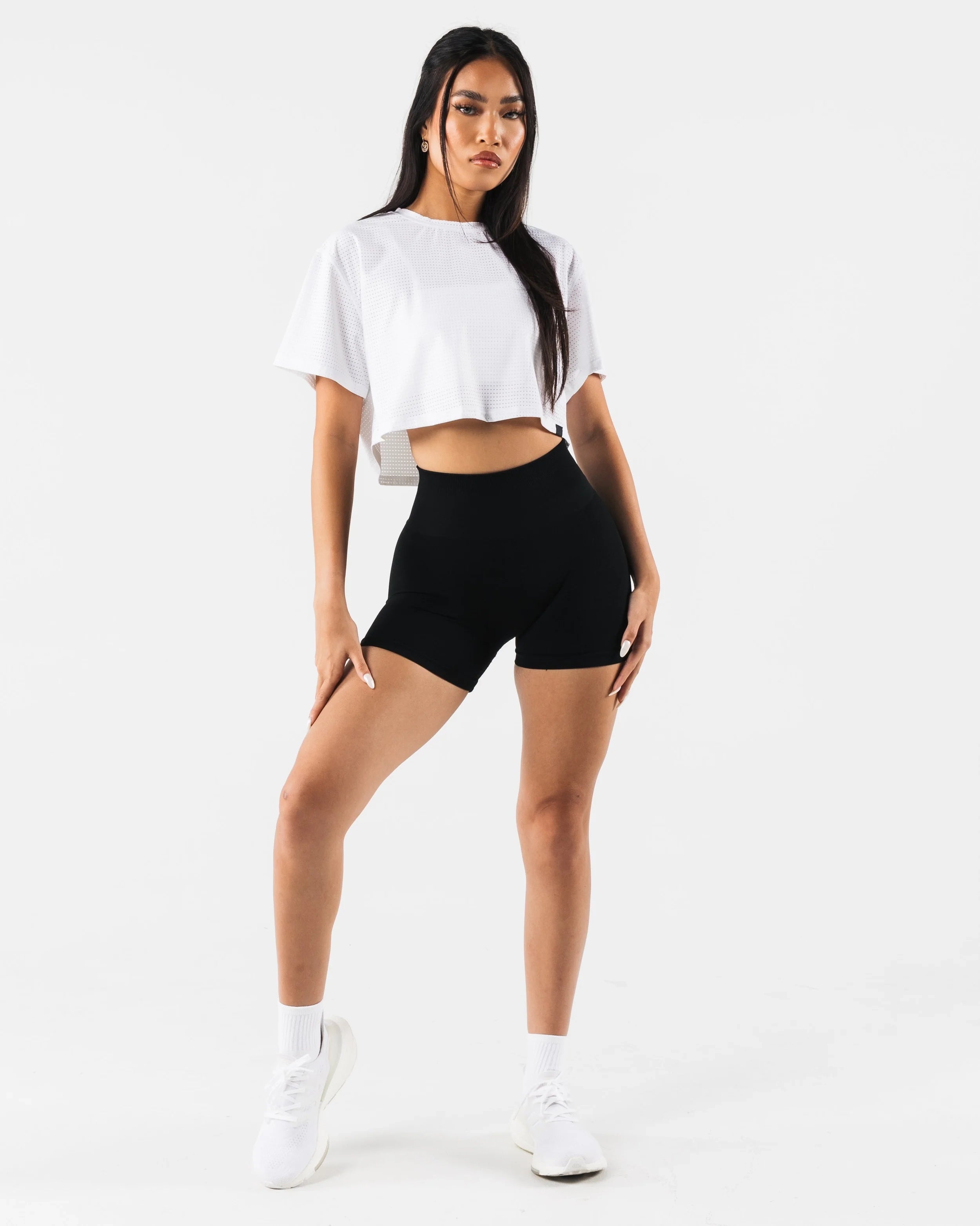 Margo Mesh Crop Tee