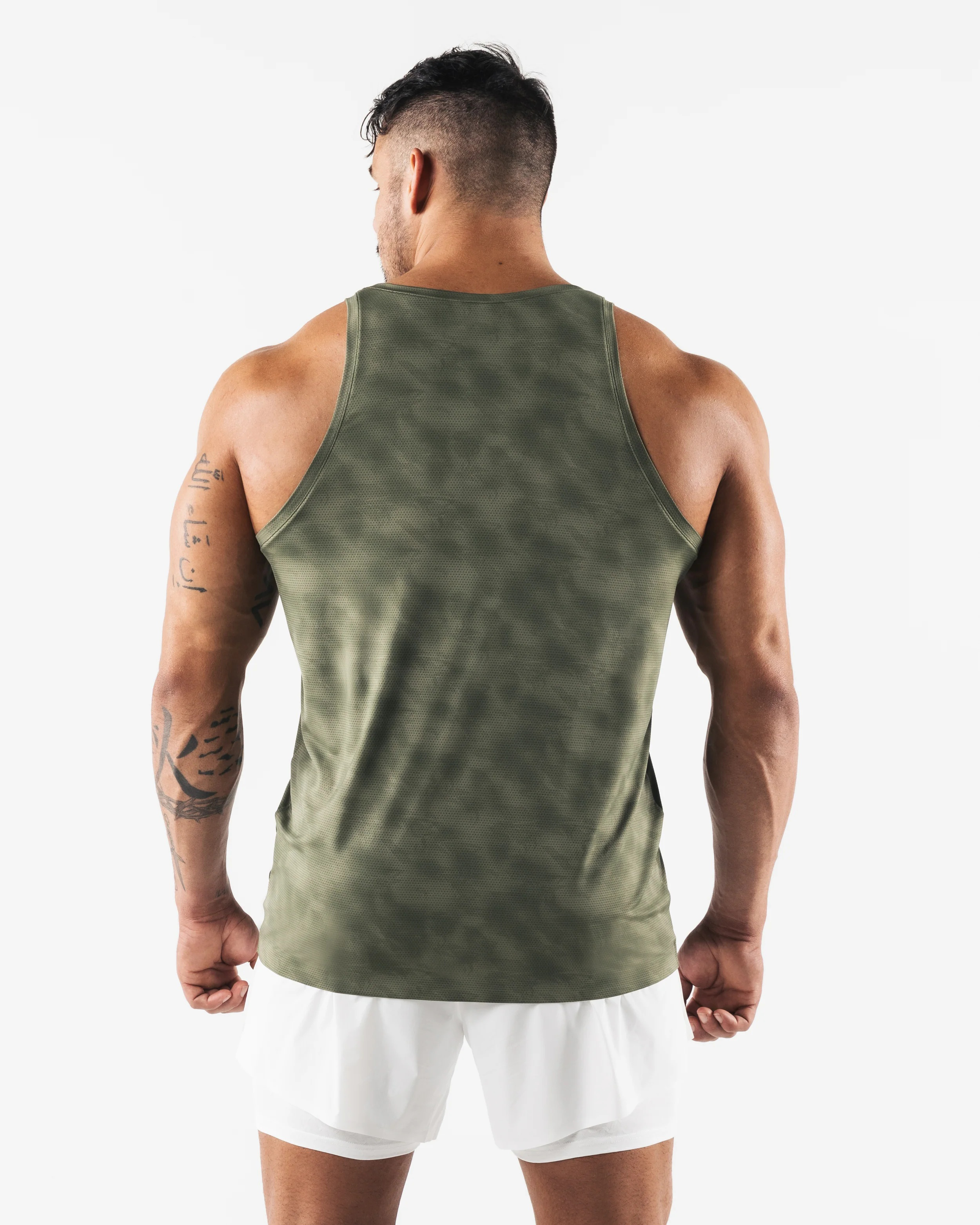 Racer Tank Reseda Print