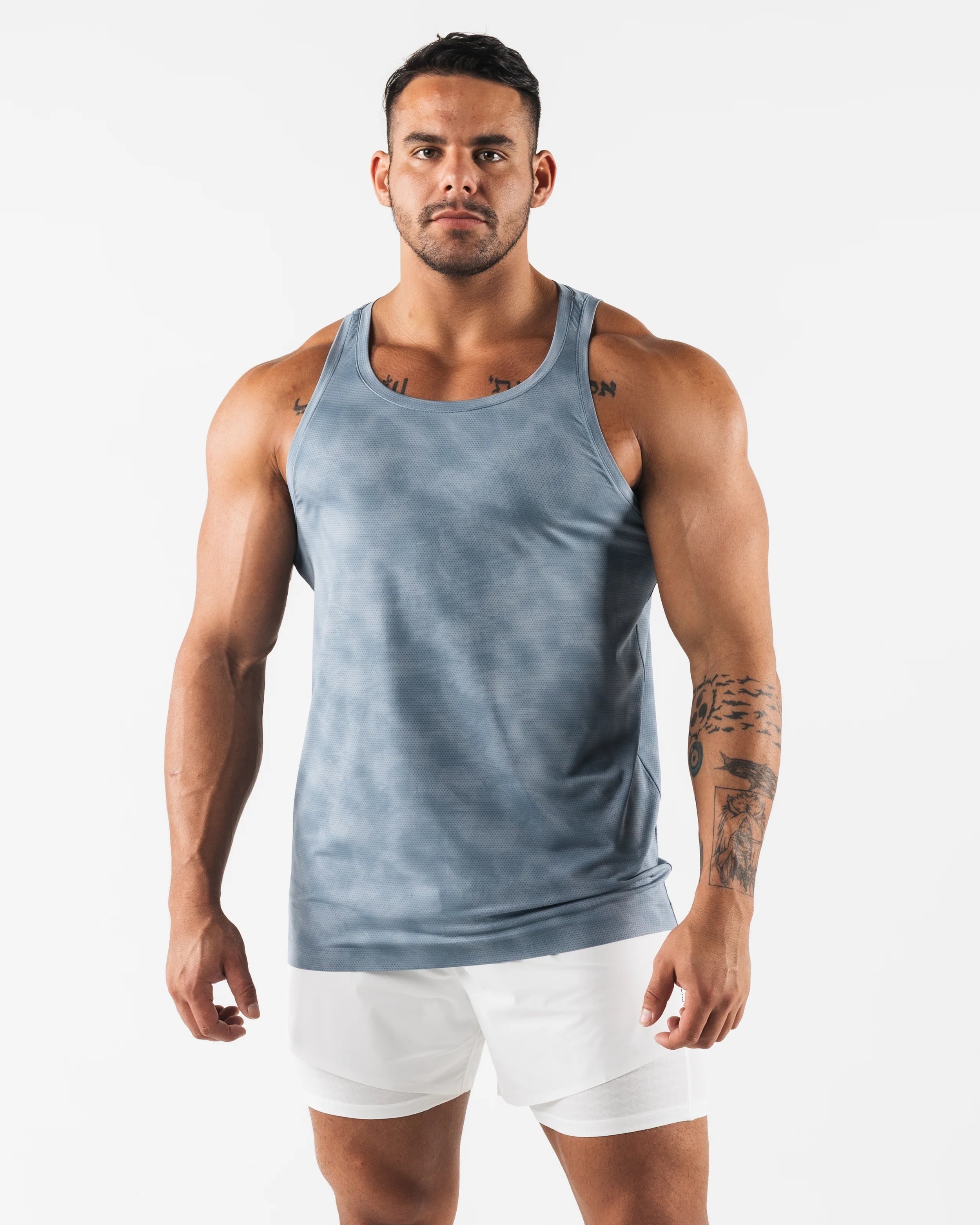 Racer Tank Reseda Print