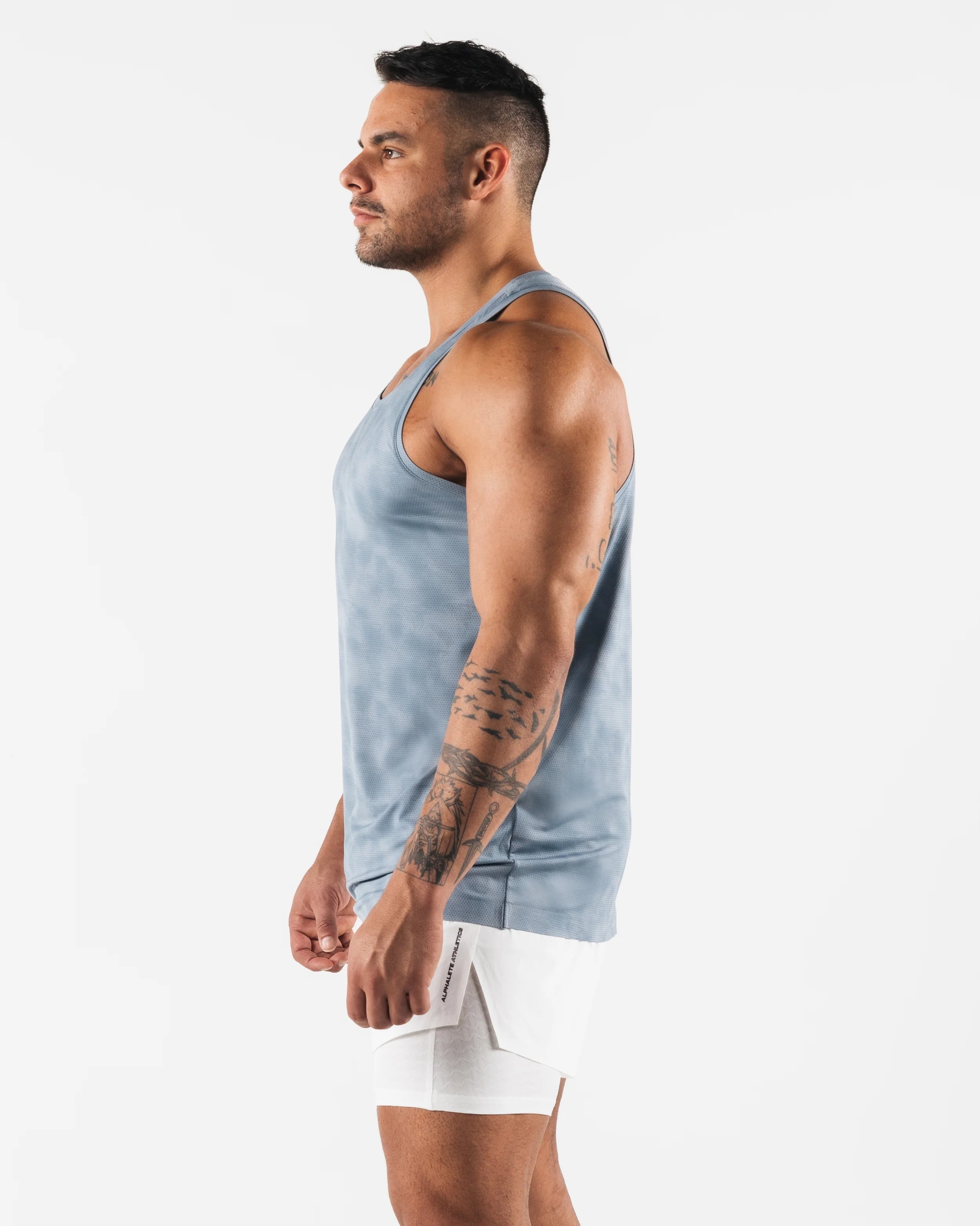 Racer Tank Reseda Print