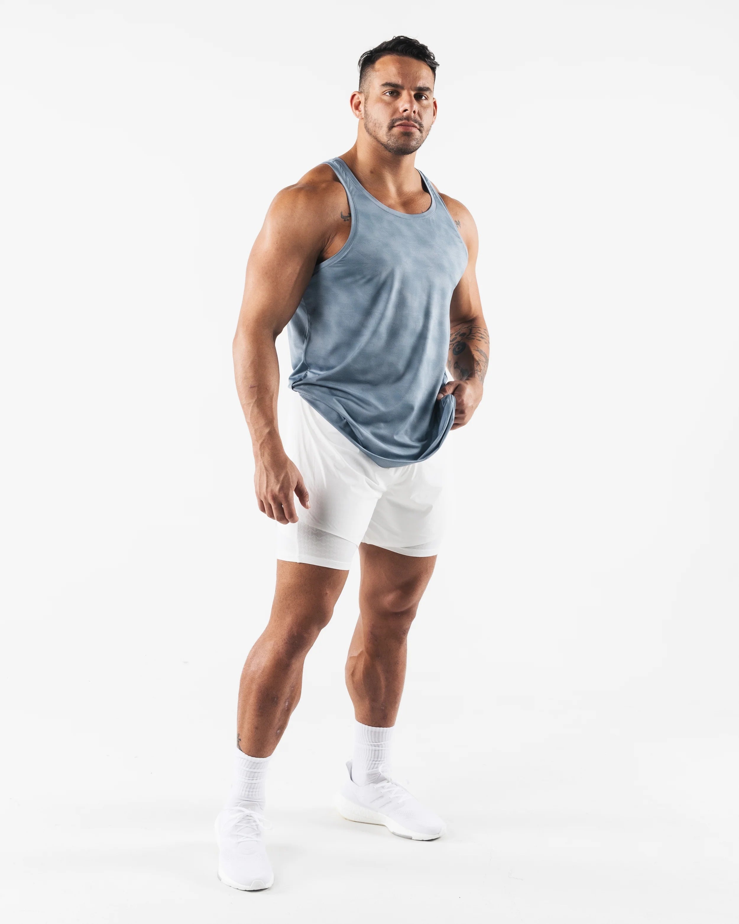Racer Tank Reseda Print