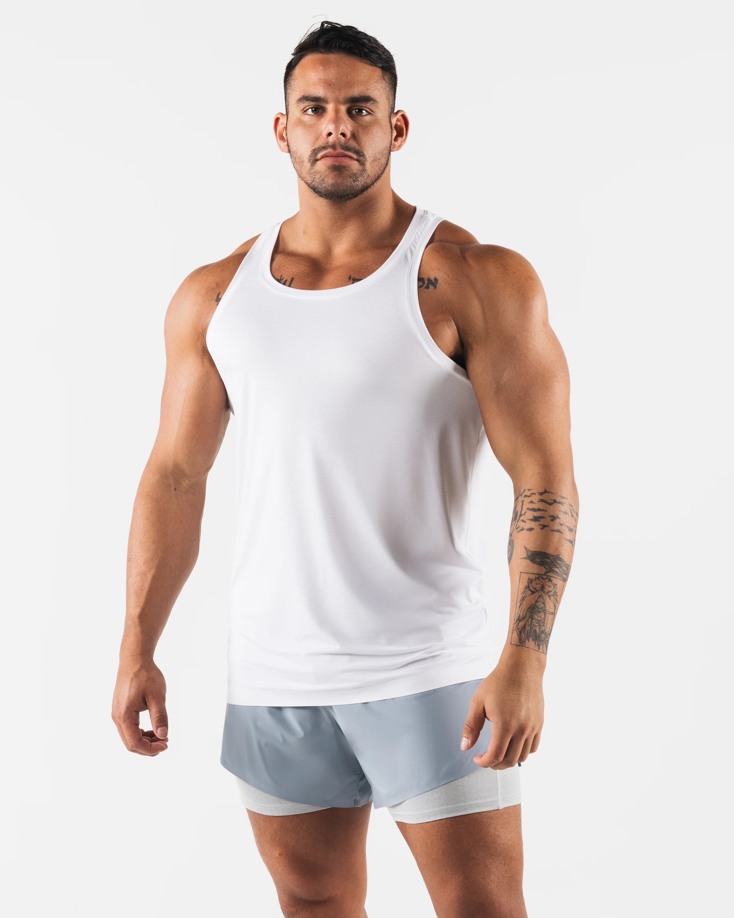 Racer Tank Reseda Print