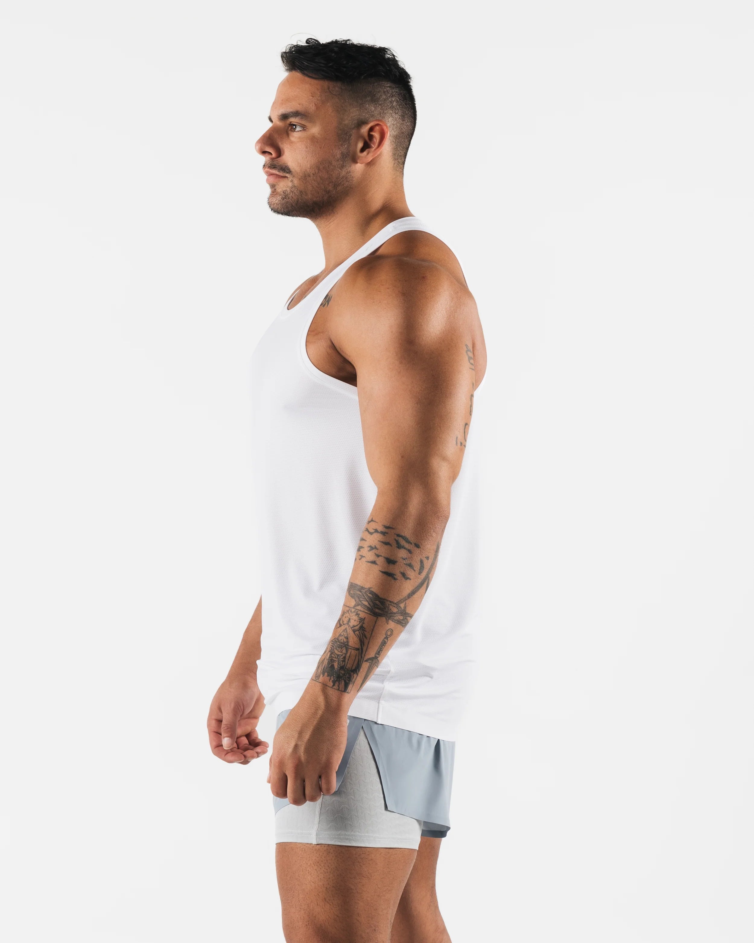 Racer Tank Reseda Print