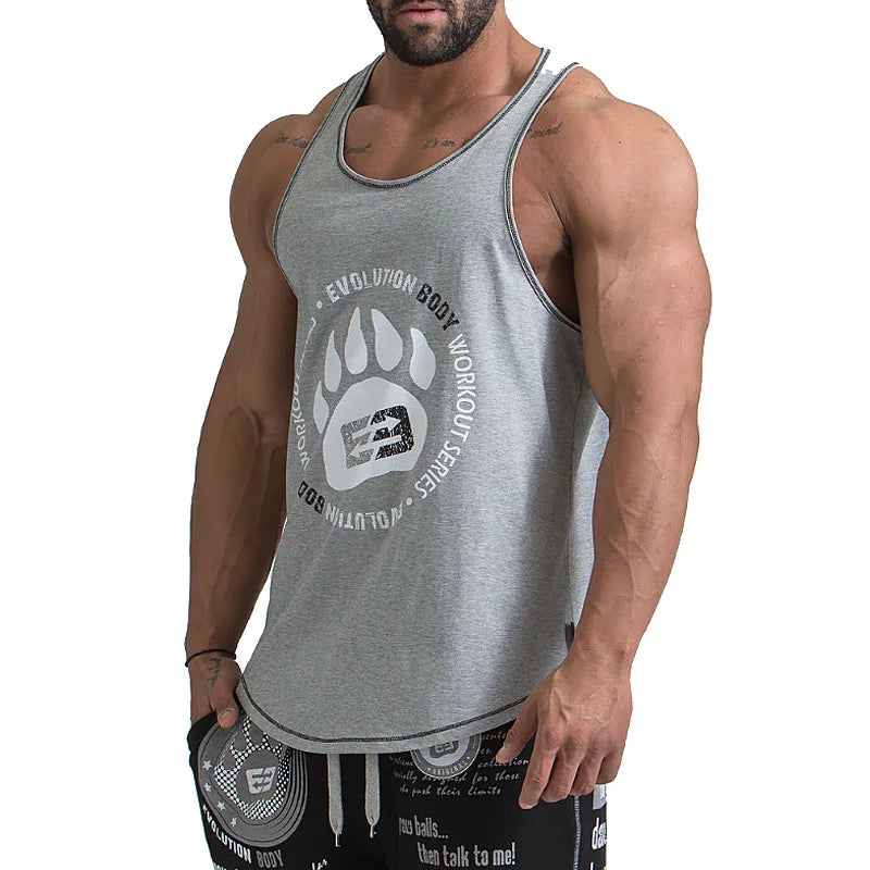 PREMIUM GREY COTTON SLEEVELESS